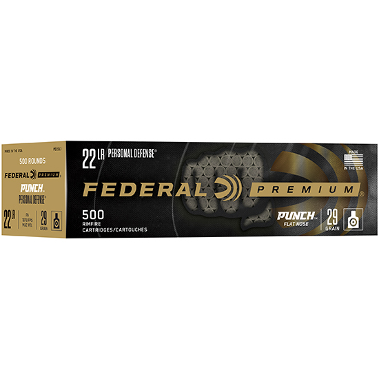 FED PERSONAL DEFENSE 22LR PUNCH 29GR 50/100 - Sale